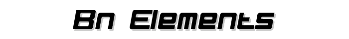 BN Elements font
